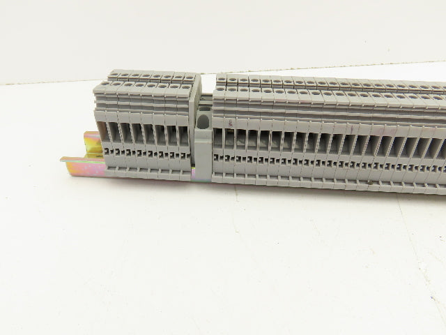 Entrelec Terminal Block Connector DIN Rail 10-18AWG 4mm² 600V 25A Lot of 153