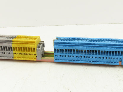 Entrelec Terminal Block Connector DIN Rail 24-10AWG 4mm² 600V 25A Lot of 150