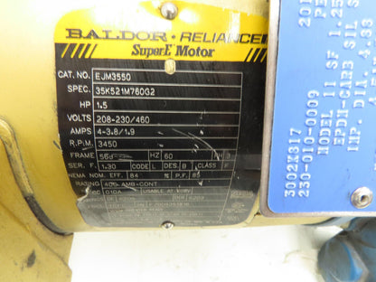 Scot 11 SF Cast Iron Centrifugal Pump 1.25x 1" NPT 1.5Hp 460V 3PH 56J