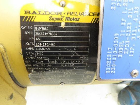 Scot 11 SF Cast Iron Centrifugal Pump 1.25x 1" NPT 1.5Hp 460V 3PH 56J