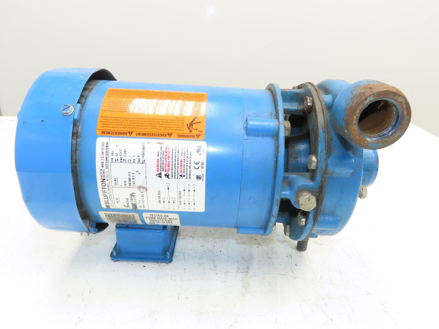 Goulds 3642 1BF21034 Cast Iron Centrifugal Pump 1.25x 1" NPT 1Hp 460V 3PH 56J