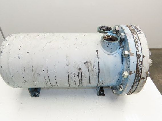 Wilhelm Deller Oil Cooler Shell & Tube Heat Exchanger 1"x 2.5" 4-Pass 32"L