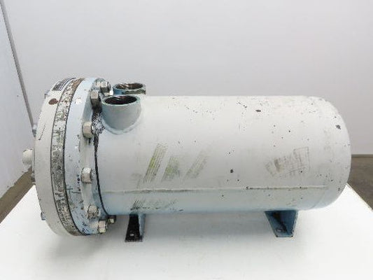 Wilhelm Deller Oil Cooler Shell & Tube Heat Exchanger 1"x 2.5" 4-Pass 32"L