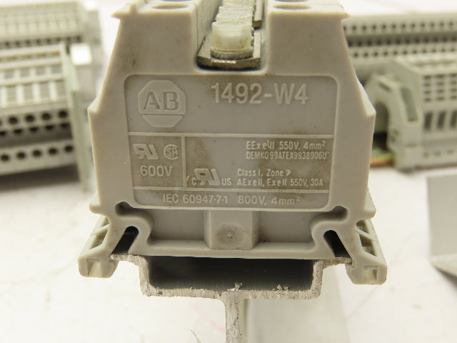 Allen Bradley 1492-W4 Terminal Block DIN Rail 4mm² 550V 30A Lot of 170+