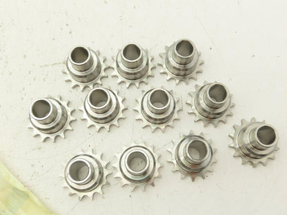 Conveyer Roller Chain Sprocket 14-Tooth 10mm Pitch  Lot of 11