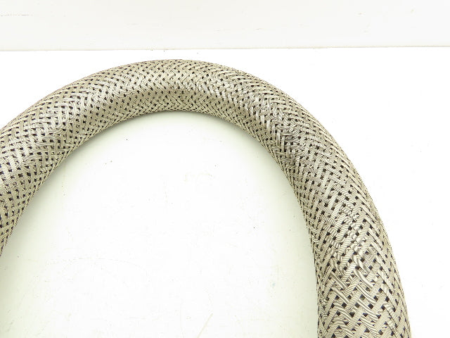Viraj 1-1/4" x 36" 316L Stainless Steel Braided Flex Hose Flanged Ends 150lb