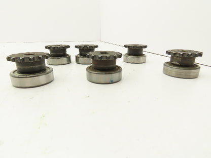 Unidirectional Clutch Bearing 20x47x14mm Roller Chain Sprocket Lot of 6