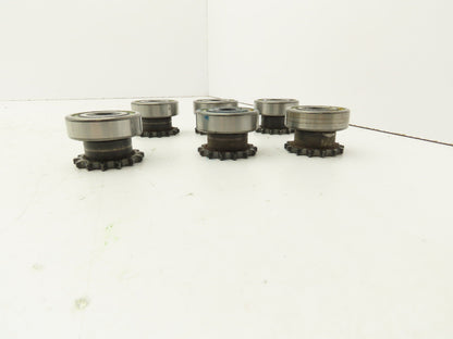 Unidirectional Clutch Bearing 20x47x14mm Roller Chain Sprocket Lot of 6