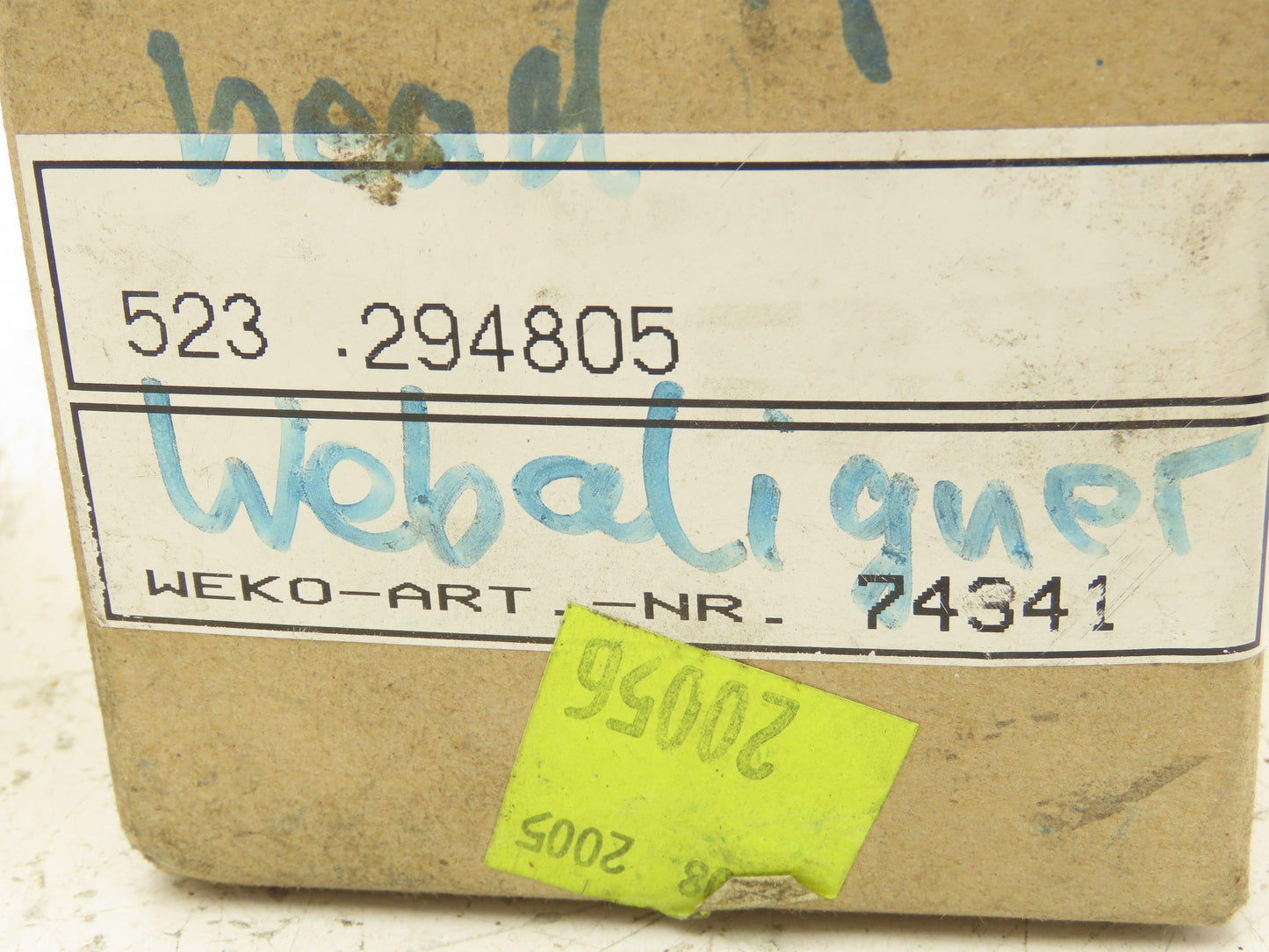 Weko Weitmann & Konrad 203910 Photoelectric CCD Sensor 8 Pin Plug 0-10V 203910