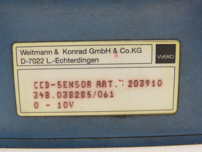 Weko Weitmann & Konrad 203910 Photoelectric CCD Sensor 8 Pin Plug 0-10V 203910