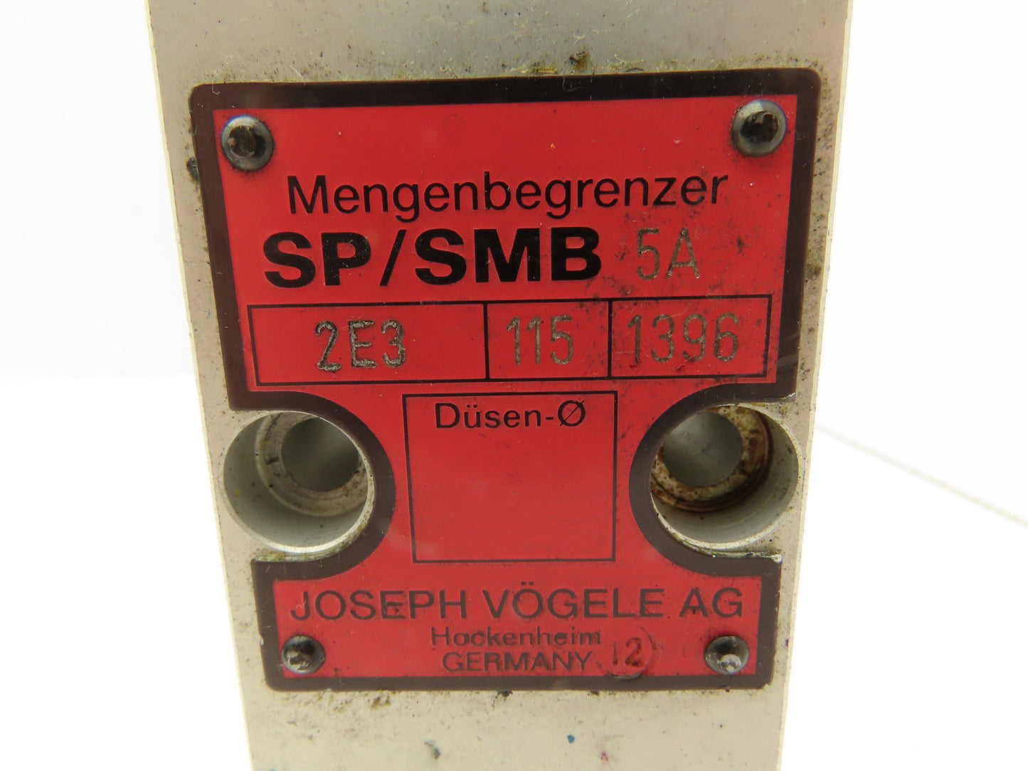 Mengenbegrenzer 2E32100496 Hydraulic Flow Limiter Valve SP/SMB 24V Joseph Vogele