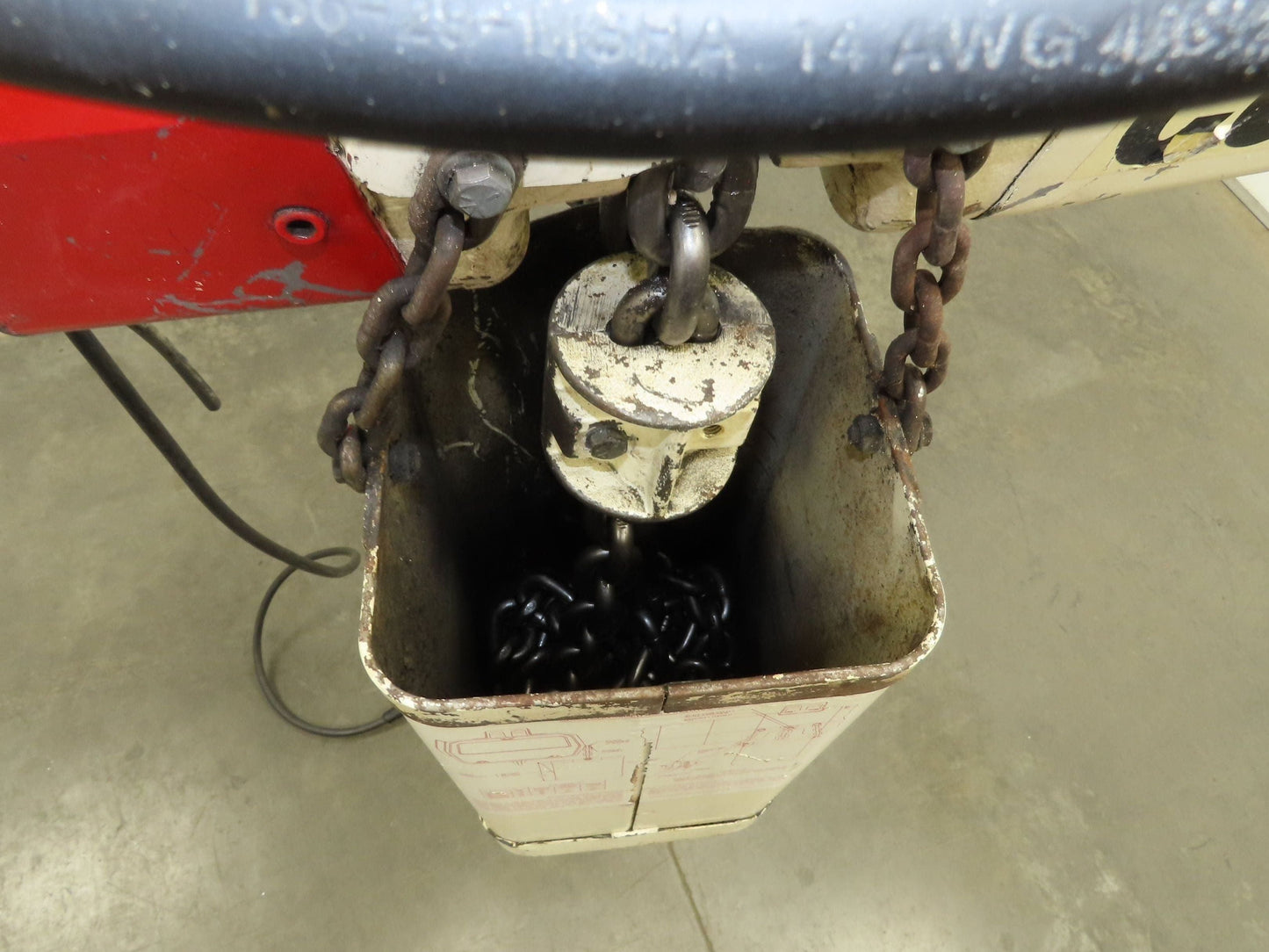 Coffing EC 4016 3 2 Ton Electric Chain Hoist 10' Travel 16 FPM 230/460 Volt 3 Ph