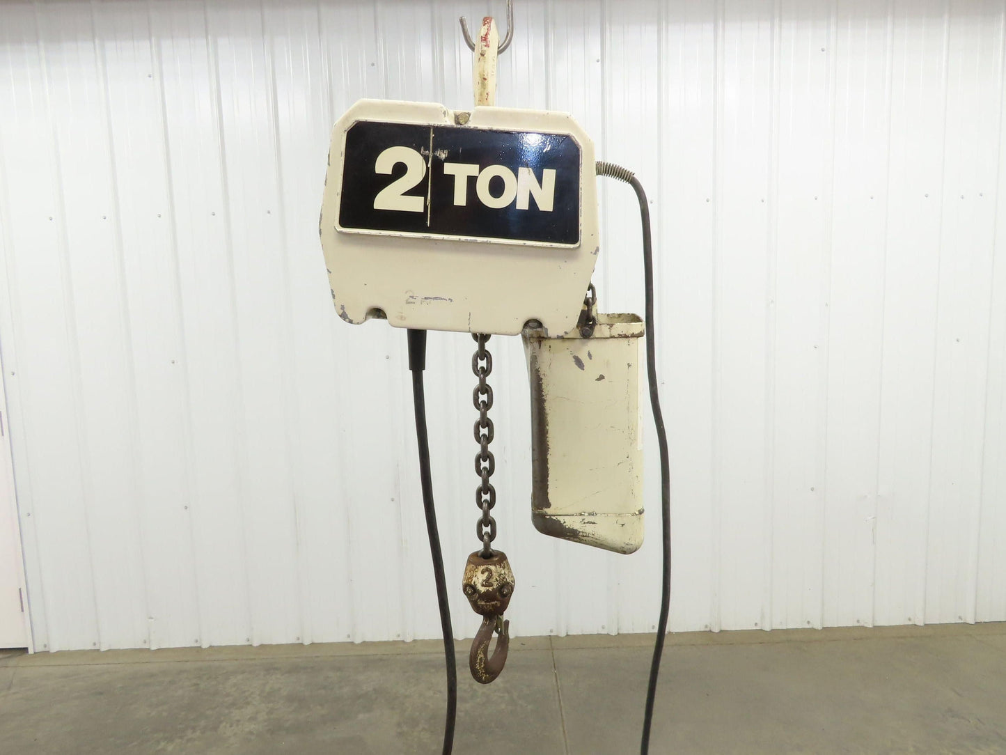 Coffing EC 4016 3 2 Ton Electric Chain Hoist 10' Travel 16 FPM 230/460 Volt 3 Ph