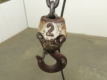 Coffing EC 4016 3 2 Ton Electric Chain Hoist 10' Travel 16 FPM 230/460 Volt 3 Ph