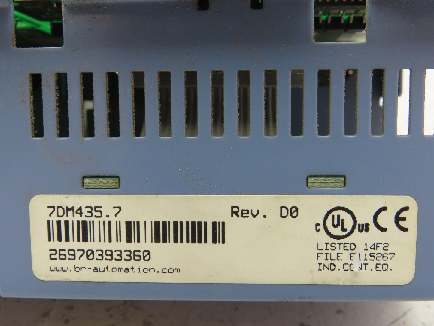 BR Automation 7DM435.7 PLC Input Output Module Rev D0 Lot of 2