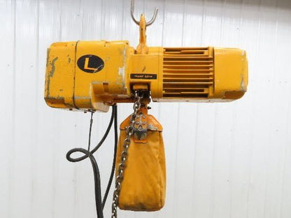 Harrington NER005LD 1/2 Ton Electrc Chain Hoist 14/5 FPM 2 Speed 12' Lift 3 PH