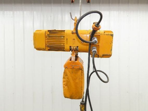 Harrington NER005LD 1/2 Ton Electrc Chain Hoist 14/5 FPM 2 Speed 12' Lift 3 PH