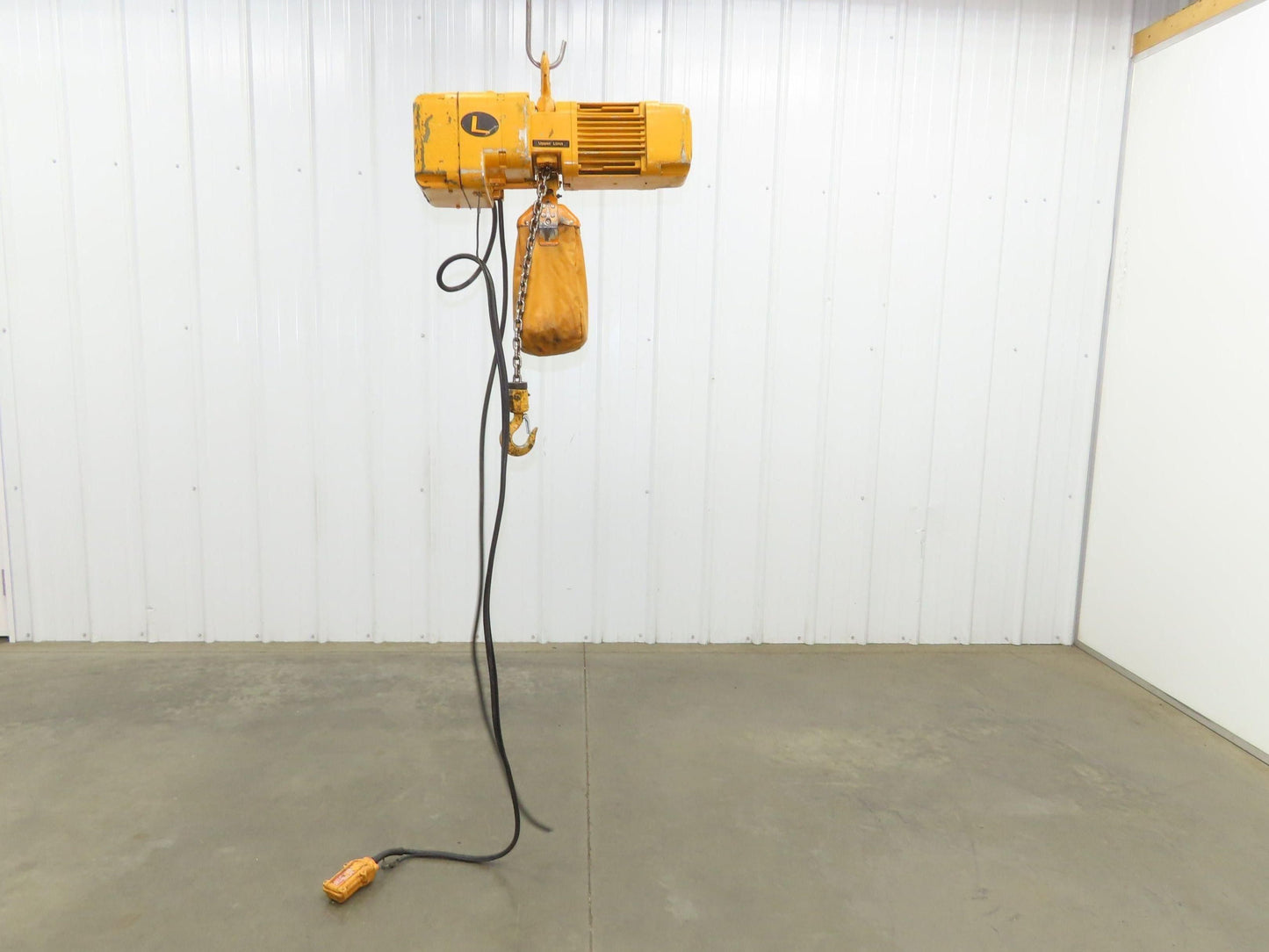 Harrington NER005LD 1/2 Ton Electrc Chain Hoist 14/5 FPM 2 Speed 12' Lift 3 PH