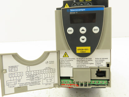 Telemecanique ATV11HU12M2E Altivar 11 AC Drive VFD 0.55kva 1/2Hp 1Ph 240V Input
