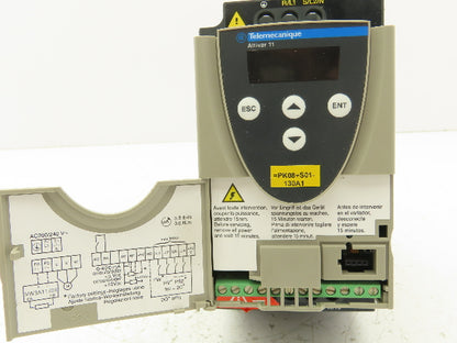 Telemecanique ATV11HU12M2E Altivar 11 AC Drive VFD 0.55kva 1/2Hp 1Ph 240V Input