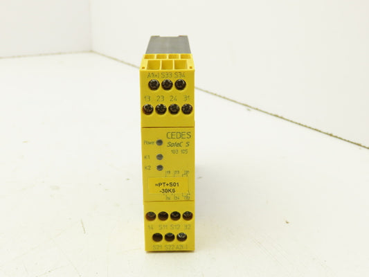 Cedes SafeC S 103 105 Safety Relay 24VDC Coil 230VAC 3A NO 2A NC IP40