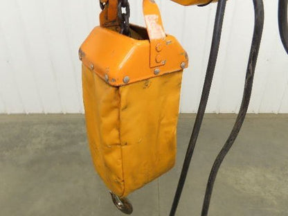 Harrington NER005LD 1/2 Ton Electrc Chain Hoist 14/5 FPM 2 Speed 9' Lift 3PH