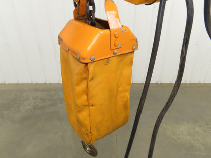 Harrington NER005LD 1/2 Ton Electrc Chain Hoist 14/5 FPM 2 Speed 9' Lift 3PH