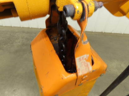 Harrington NER005LD 1/2 Ton Electrc Chain Hoist 14/5 FPM 2 Speed 9' Lift 3PH