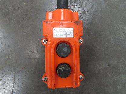 Harrington NER005LD 1/2 Ton Electrc Chain Hoist 14/5 FPM 2 Speed 9' Lift 3PH