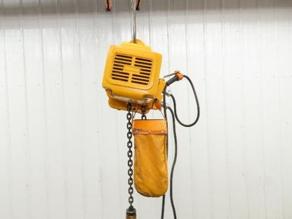 Harrington NER005LD 1/2 Ton Electrc Chain Hoist 14/5 FPM 2 Speed 9' Lift 3PH