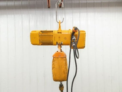 Harrington NER005LD 1/2 Ton Electrc Chain Hoist 14/5 FPM 2 Speed 9' Lift 3PH