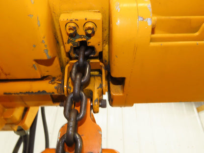 Harrington NER005LD 1/2 Ton Electrc Chain Hoist 14/5 FPM 2 Speed 9' Lift 3PH