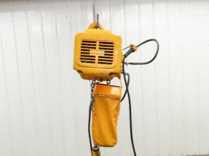 Harrington NER005LD 1/2 Ton Electrc Chain Hoist 14/5 FPM 2 Speed 9' Lift 3PH