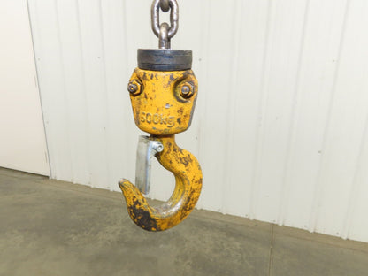 Harrington NER005LD 1/2 Ton Electrc Chain Hoist 14/5 FPM 2 Speed 9' Lift 3PH