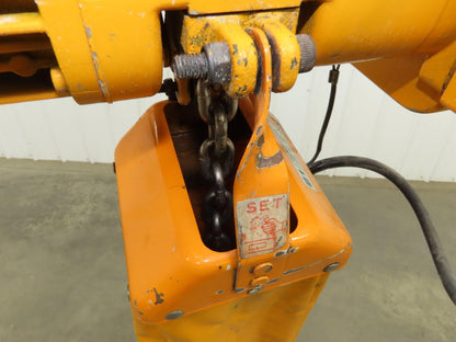 Harrington NER005LD 1/2 Ton Electrc Chain Hoist 14/5 FPM 2 Speed 9' Lift 3PH