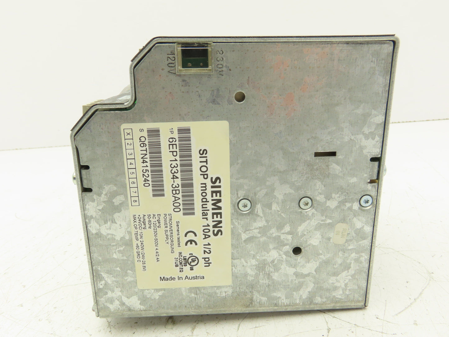 Siemens 1P6EP1334-3BA00 Sitop 10A Power Supply 1/2PH Input 24VDC 240W Out