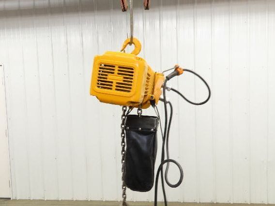 Harrington NER005LD 1/2 Ton Electrc Chain Hoist 14/5 FPM 2 Speed 11' Lift 3PH