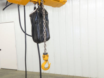Harrington NER005LD 1/2 Ton Electrc Chain Hoist 14/5 FPM 2 Speed 11' Lift 3PH