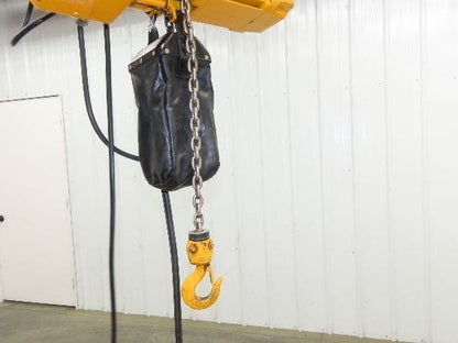 Harrington NER005LD 1/2 Ton Electrc Chain Hoist 14/5 FPM 2 Speed 11' Lift 3PH