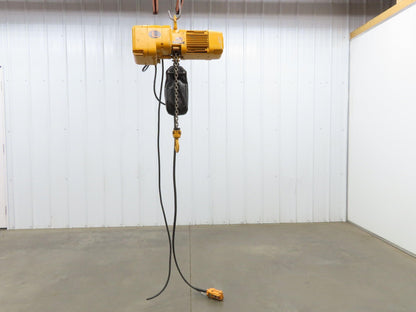 Harrington NER005LD 1/2 Ton Electrc Chain Hoist 14/5 FPM 2 Speed 11' Lift 3PH