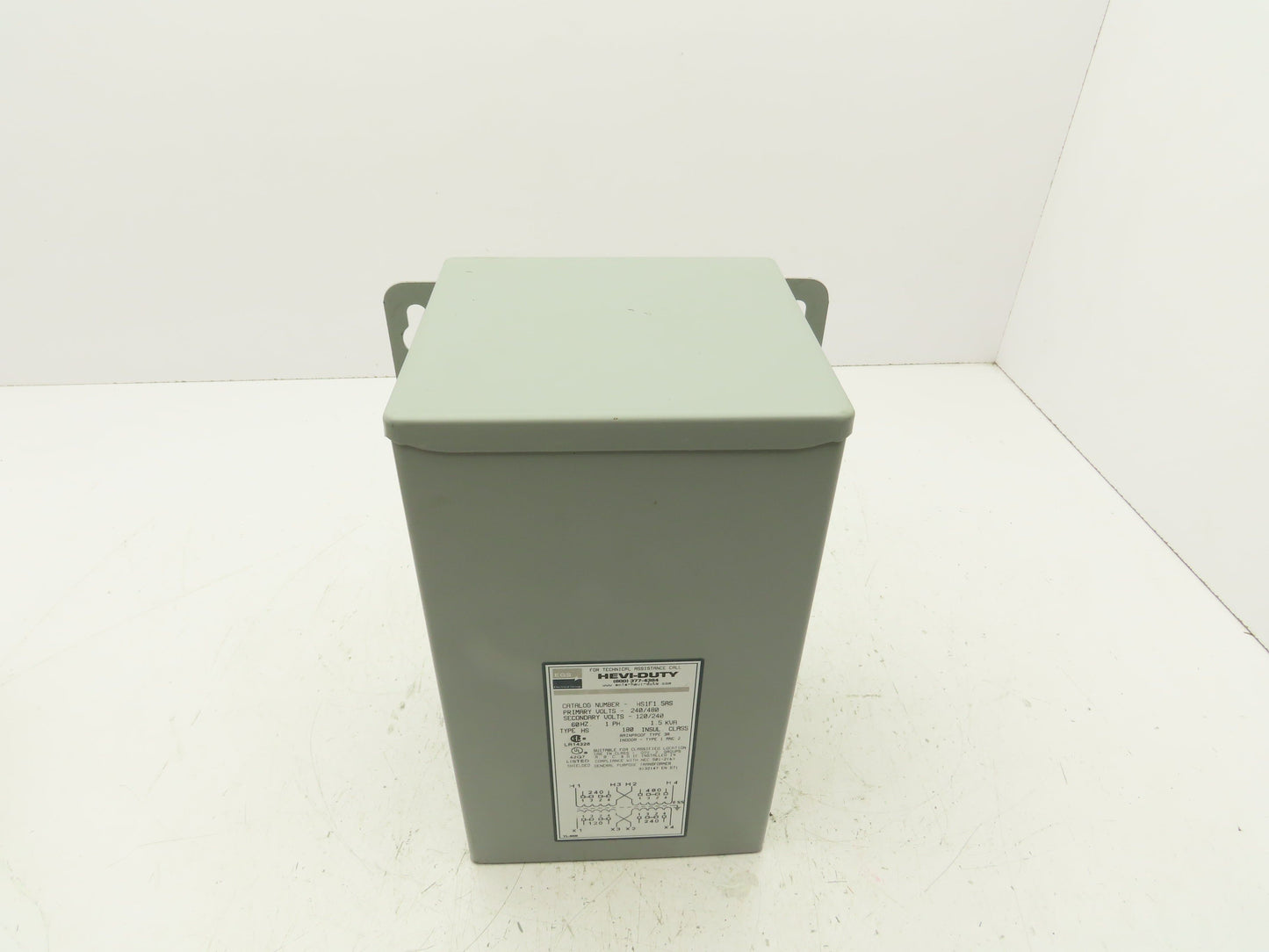 Hevi Duty HS1F1.5AS Stepdown Transformer 1.5Kva 1PH 240/480V - 120/240V