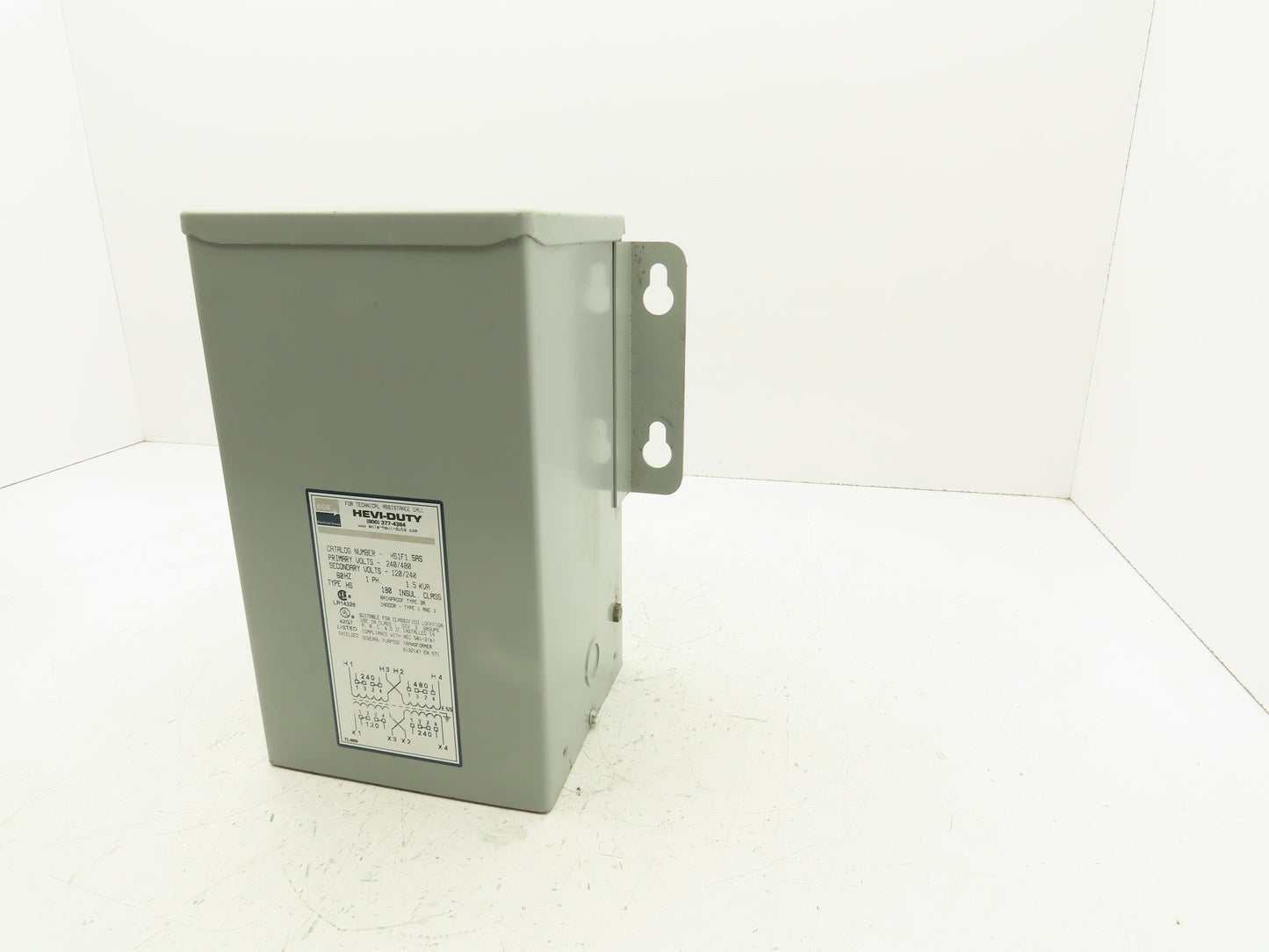 Hevi Duty HS1F1.5AS Stepdown Transformer 1.5Kva 1PH 240/480V - 120/240V