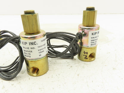 KIP Snap-Tite Pneumatic Solenoids 120/60V Lot of 7