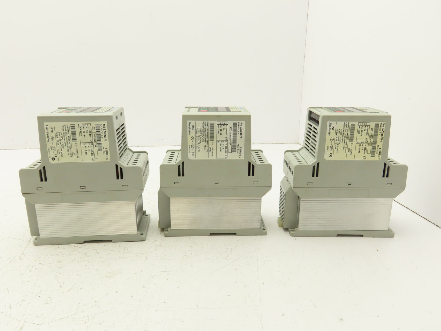 Allen Bradley Speed Controller 380-460V 2.8A 1HP Ser.C Lot of 3