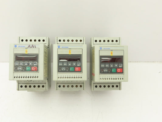 Allen Bradley Speed Controller 380-460V 2.8A 1HP Ser.C Lot of 3