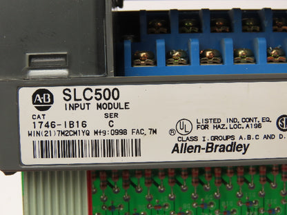 Allen Bradley 1746-IB16 SLC 500 Input Module Series C Lot of 4