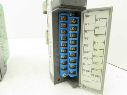 Allen Bradley 1746-IB16 SLC 500 Input Module Series C Lot of 4