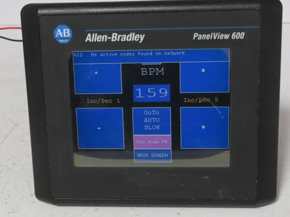 Allen Bradley 2711-T6C9L1 PanelView 600 Touch Screen PLC HMI Ser/Rev B Frn 4.41