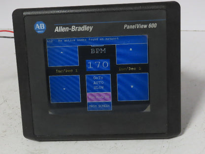 Allen Bradley 2711-T6C9L1 PanelView 600 Touch Screen PLC HMI SerB RevC Frn 4.43