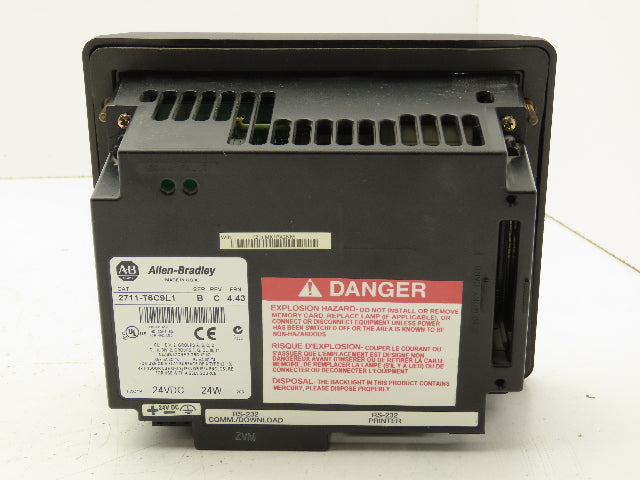 Allen Bradley 2711-T6C9L1 PanelView 600 Touch Screen PLC HMI Broken Touch Panel